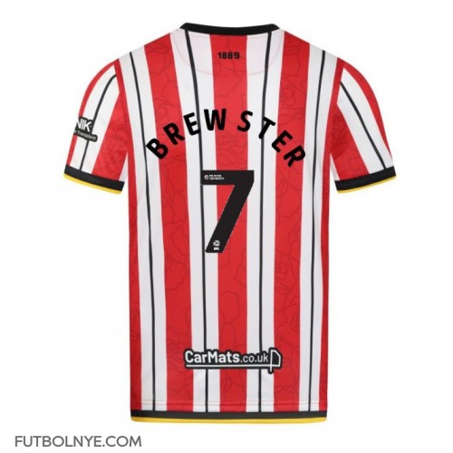 Camiseta Sheffield United Rhian Brewster #7 Primera Equipación 2024-25 manga corta